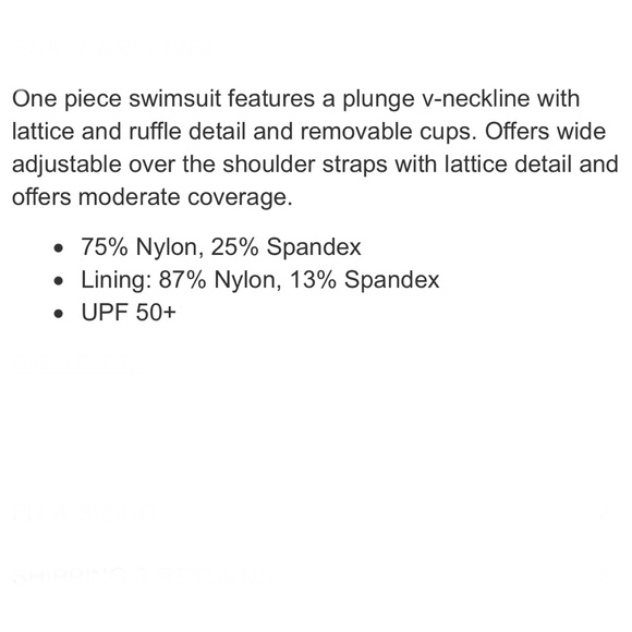 Bleu Rod Beattie Ruffle Latice Plunge One Piece - Picture 13 of 13